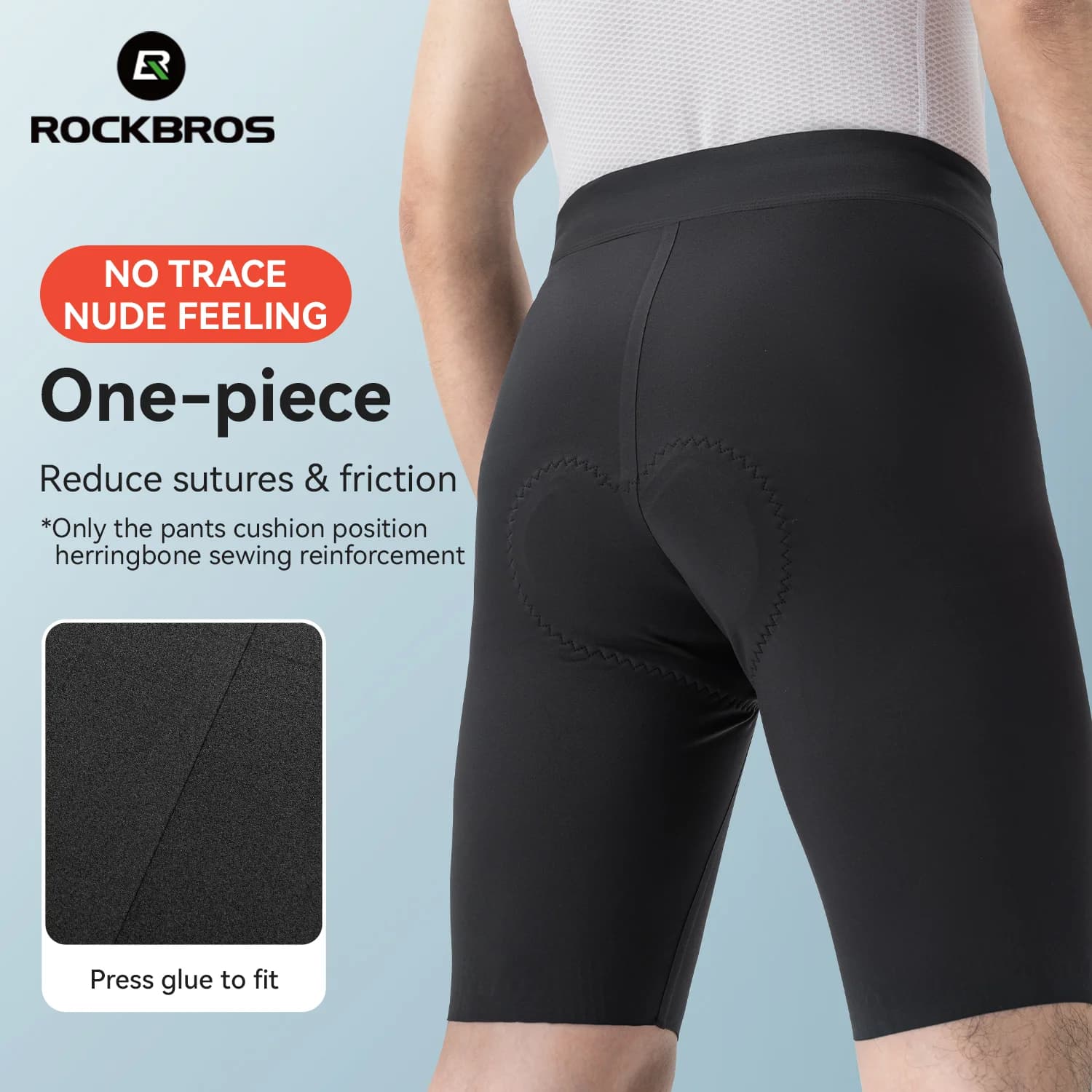 Shorts de cyclisme respirants et élastiques avec peau de chamois