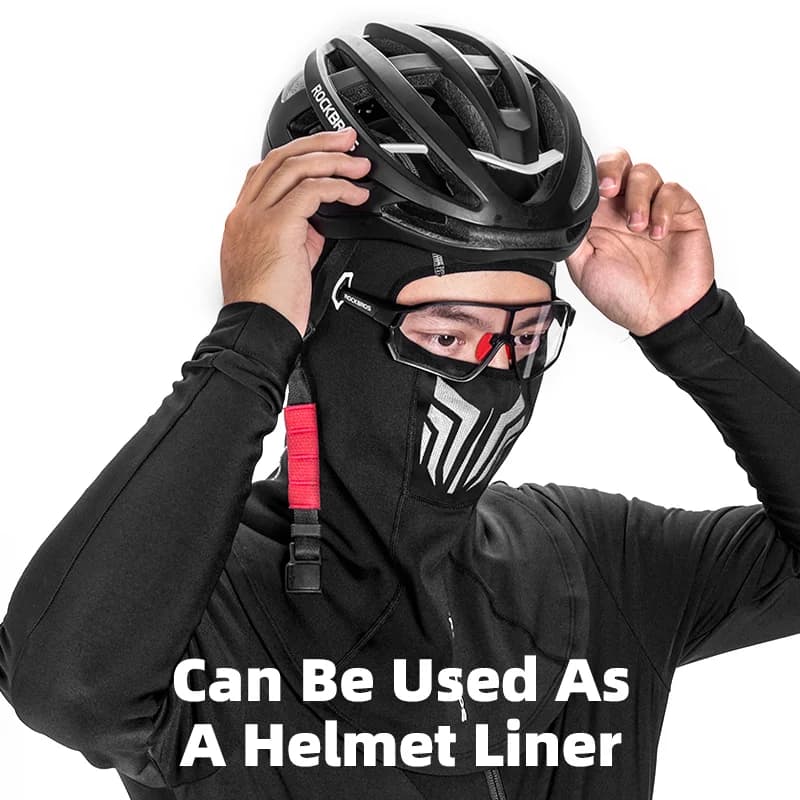 Passe-montagne intégral coupe-vent pour vélo hiver