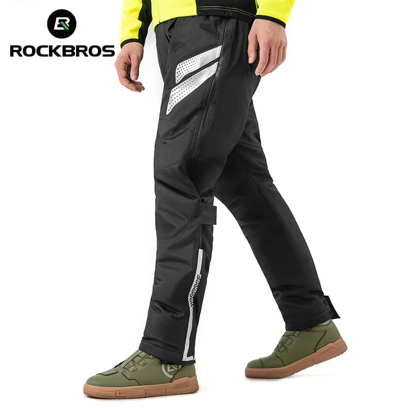 Pantalon de moto thermique en polaire coupe-vent