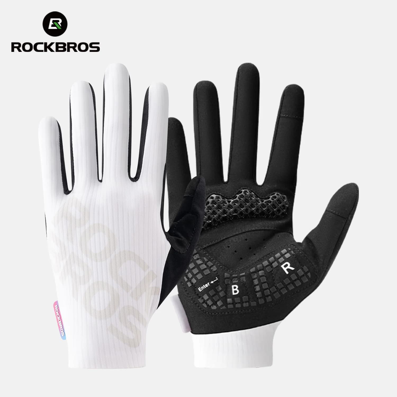 Gants de cyclisme longs respirants avec absorption des chocs
