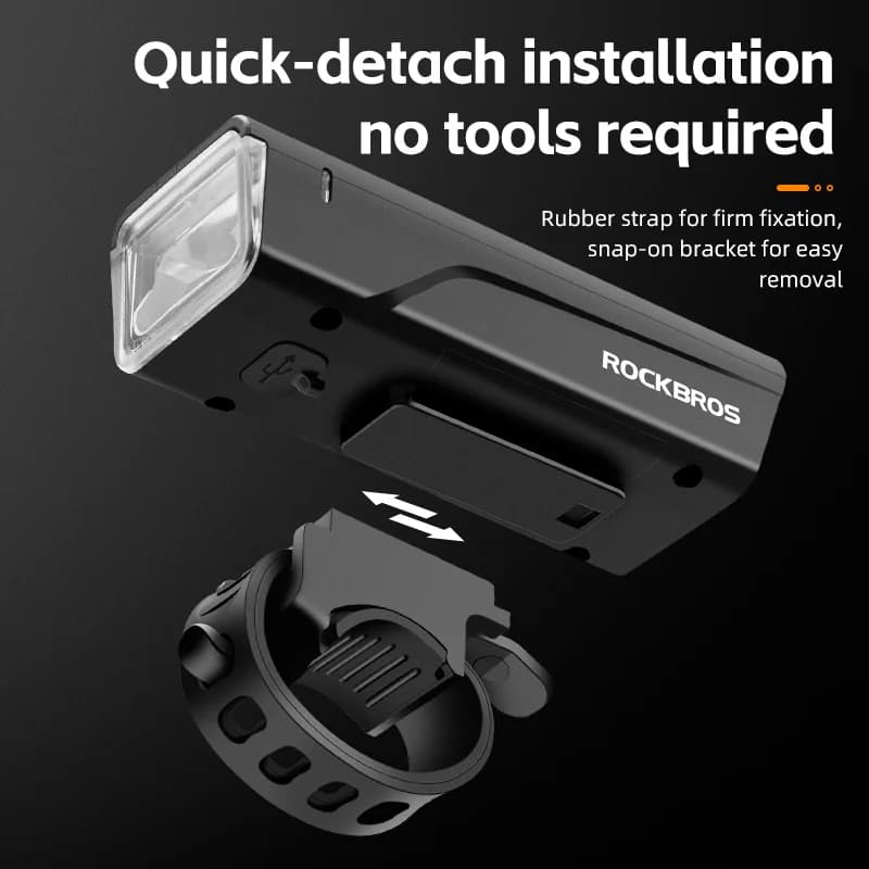 Lampe de guidon LED rechargeable Type-C