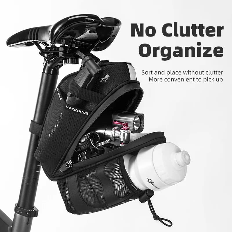 Sac de selle arrière étanche avec grande capacité de 1,5 L