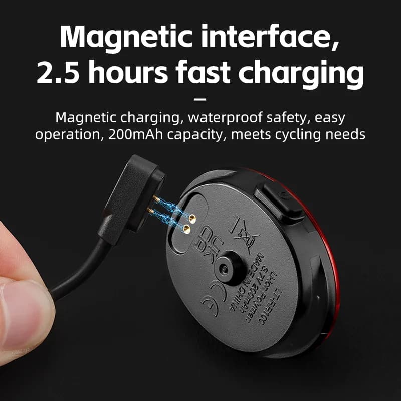 Feu arrière de vélo rechargeable intelligent avec détection automatique de freinage