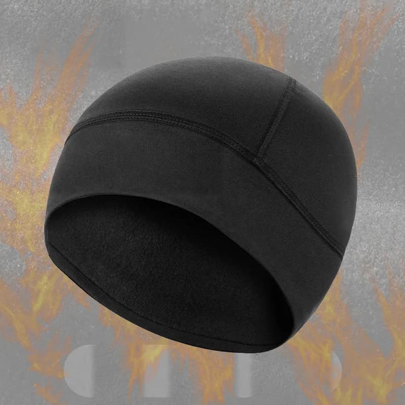 Bonnet de cyclisme d'hiver en polaire thermique coupe-vent