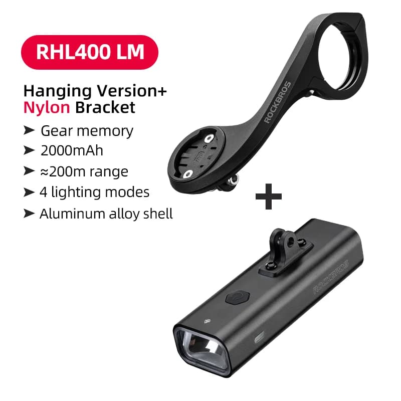 Phare avant LED pour vélo IPX6 Type-C