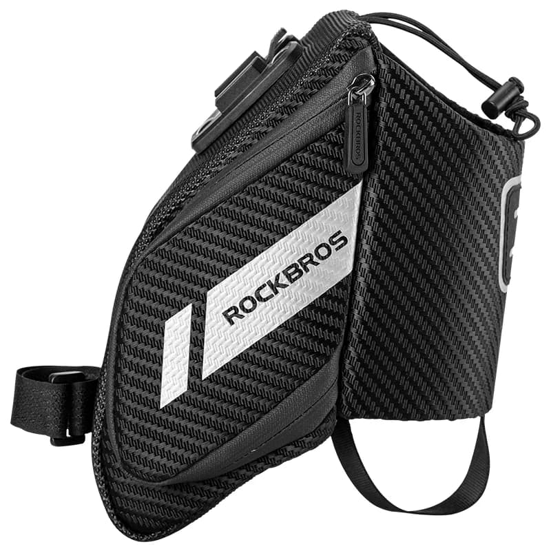 Sacoche de selle vélo imperméable et réfléchissante 1L