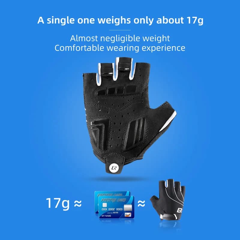 Gants de cyclisme respirants anti-chocs demi-doigts ou doigts pleins