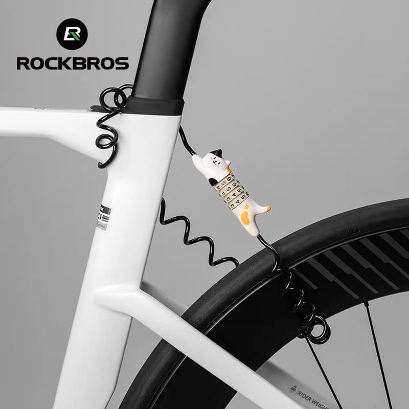 Cadenas à vélo ultra-léger en câble d'acier avec code