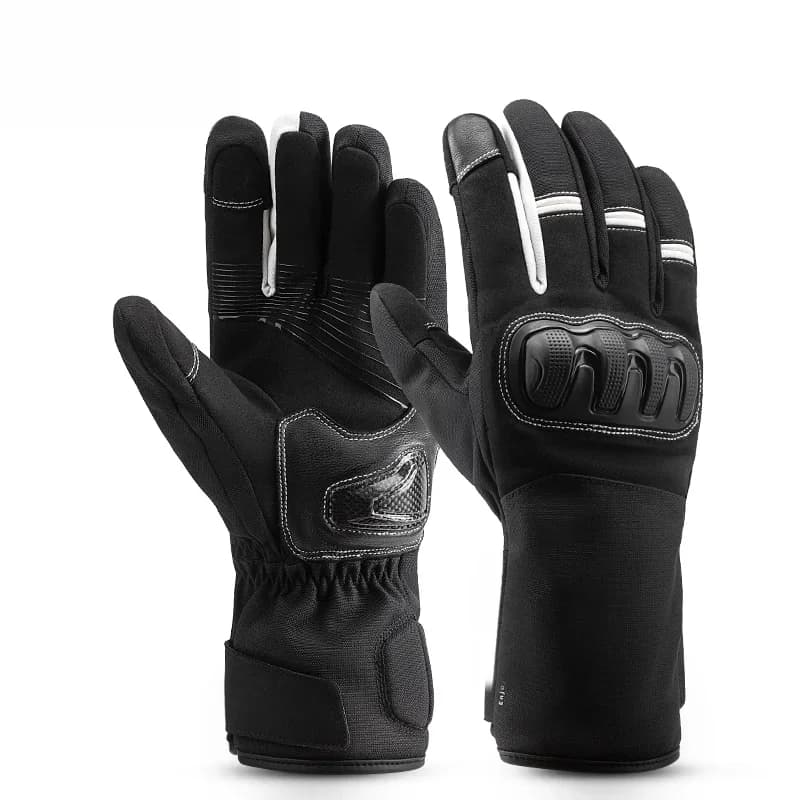Gants d'hiver thermiques et coupe-vent à doigts complets pour homme