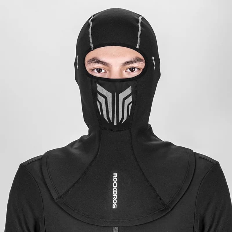 Passe-montagne intégral coupe-vent pour vélo hiver