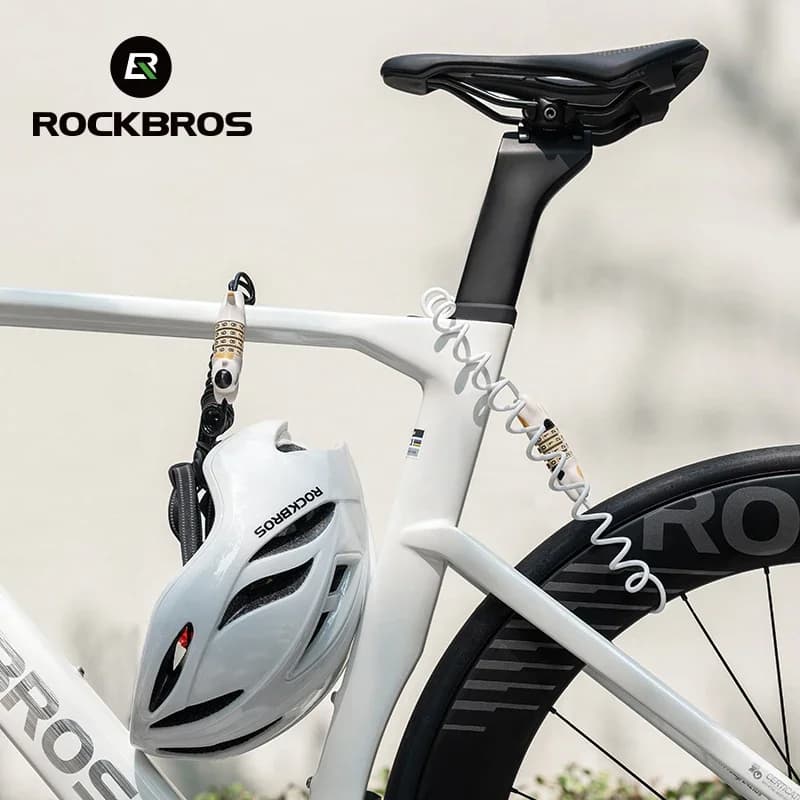 Cadenas à vélo ultra-léger en câble d'acier avec code