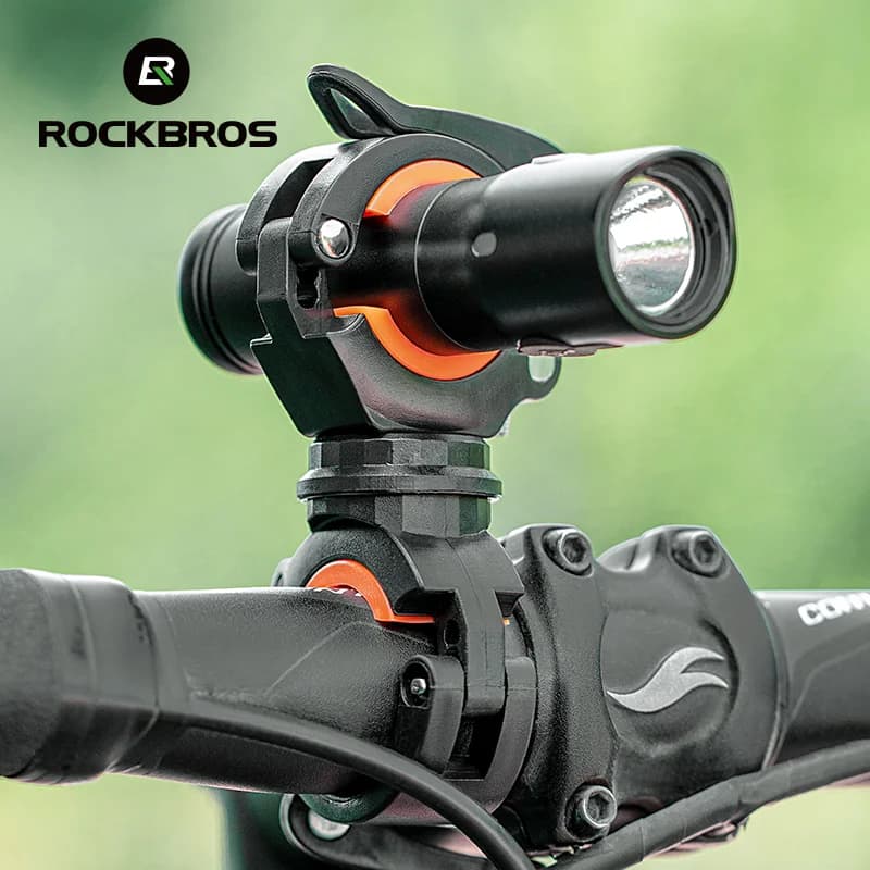 Support de phare de guidon de vélo à dégagement rapide rotation 360°