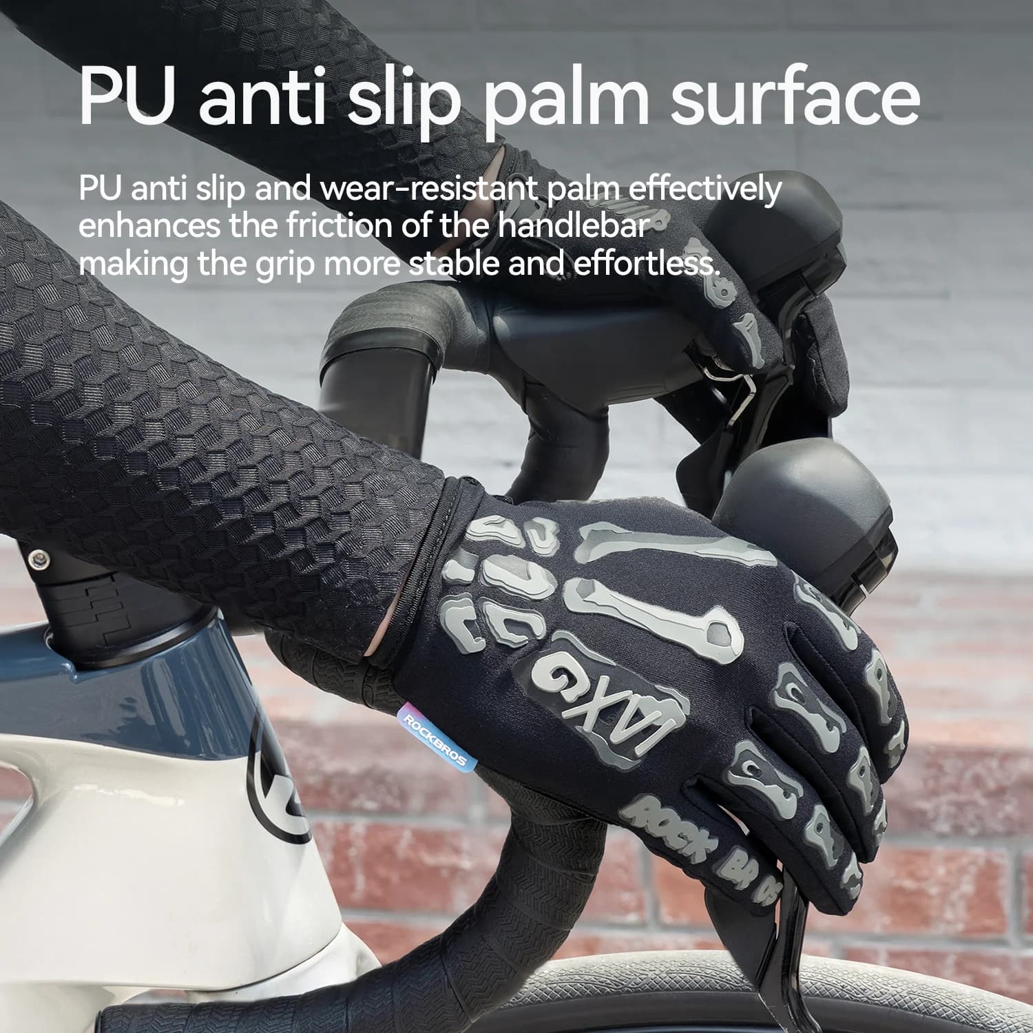 Gants de cyclisme respirants et anti-chocs compatibles écran tactile, Printemps-Été