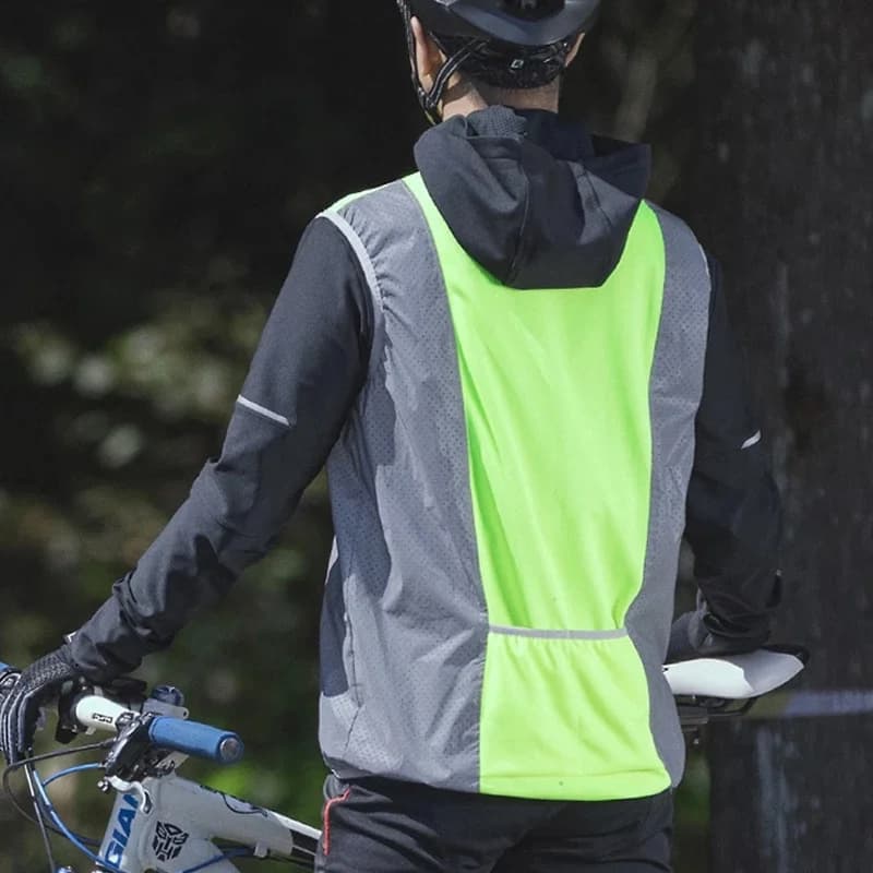 Gilet de cyclisme sans manches coupe-vent et respirant
